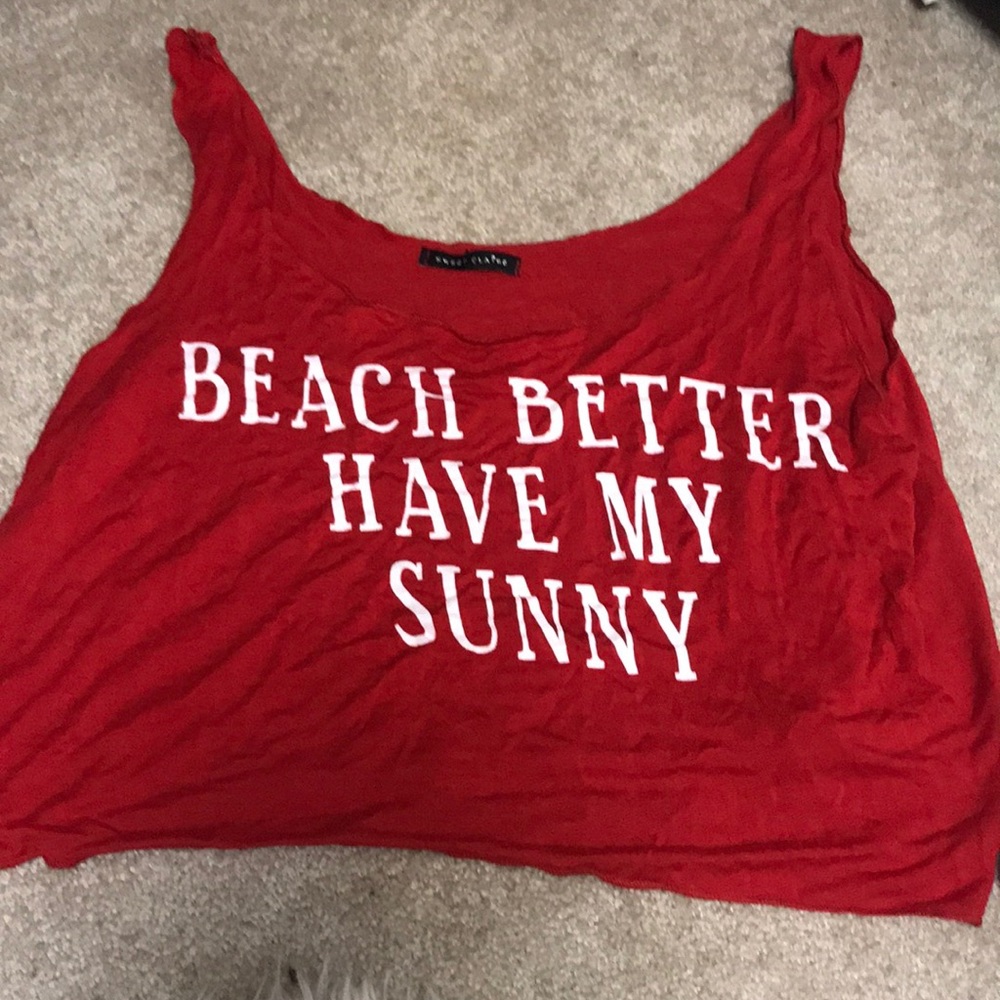 Beach better have my sunny crop top